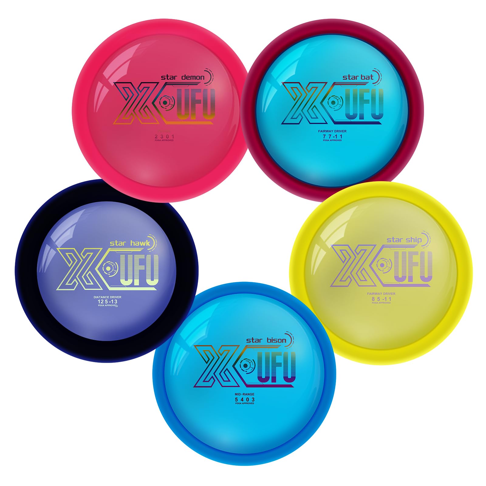 Amazon.com: X-UFO Disc Golf Starter Set, Colors are Slightly Off